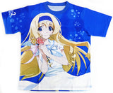 Cecilia Alcott Full Graphic T-shirt Blue L Size Infinite Stratos 2 One Off Festival 2 Character apparel [USED]