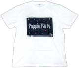 Poppin'Party Band Image T-shirt White M Size BanG Dream! Girls Band Party! C96 Goods Other-Goods [USED]