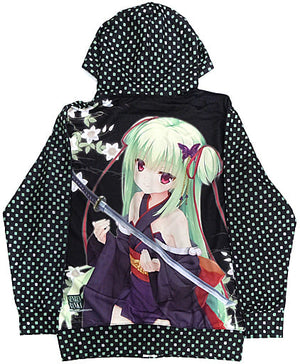 Murasame Full Print Hoodie Black Free Size Senren Banka C96 Goods Character apparel [USED]