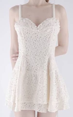 Off-White Lace Camisole Dress Character apparel [USED]