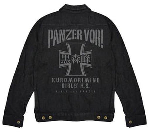 Kuromorimine Girl's School Jeans Jumper Black L Size Girls und Panzer das Finale Character apparel [USED]