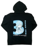 Nakano Miku Character Print Hoodie Black L Size The Quintessential Quintuplets Exhibition Character apparel [USED]