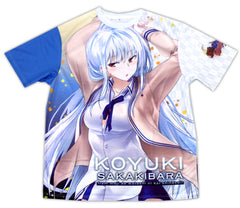 Koyuki Sakakibara Majikoi: Oh! Samurai Girls Full Graphic T-Shirt Full Color Size: L Minato Festival 2019.Autumn Limited Character apparel [USED]