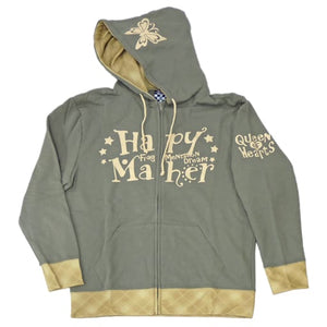 Alice Hoodie Gray x Cream XL Size Hapymaher Character apparel [USED]