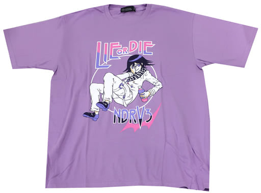 Kokichi Oma Danganronpa V3: Killing Harmony Liar Big T-Shirt Lavender Free Size Listen Flavor Limited Character apparel [USED]