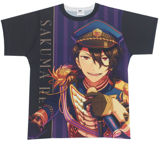 Rei Sakuma Ensemble Stars! Full Graphic T-Shirt Full Color Size: L Eccentric Snow Party! 2020 Limited Character apparel [USED]