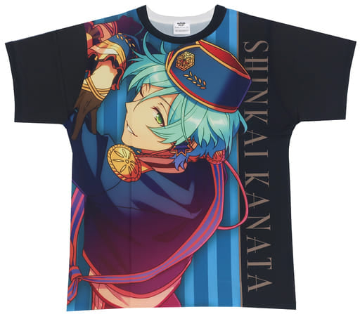 Kanata Shikai Ensemble Stars! Full Graphic T-Shirt Full Color Size: L Eccentric Snow Party! 2020 Limited Character apparel [USED]