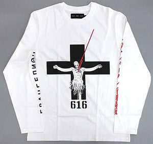 Lilith Long Sleeve T-shirt White S Size Neon Genesis Evangelion x 616 EVANGELION STORE TOKYO-01 Goods Character apparel [USED]