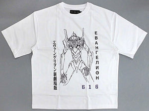 Eva First Unit Full T-Shirt White M Size Neon Genesis Evangelion x 616 EVANGELION STORE TOKYO-01 Goods Character apparel [USED]