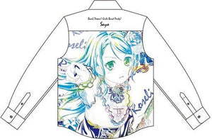 Hikawa Sayo Ani-Art Full Graphic Casual Shirt White Unisex M Size BanG Dream! Girls Band Party! Character apparel [USED]