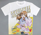 Kinikida Hanamaru Graphic T-shirt Full Color Free Size Love Live! Sunshine !! Village Vanguard Limited Character apparel [USED]