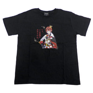 Riddle Rosehearts Dialogue T-shirt Black L Size Disney: Twisted-Wonderland Character apparel [USED]