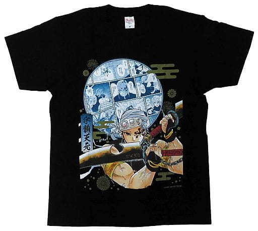 Tengen Uzui Demon Slayer: Kimetsu no Yaiba T-shirt Black Size M Commemorating The Completion of The Series Digital Version Limited to Weekly Shonen Jump Subscribers Service For All Applicants Part 8 Character apparel [USED]