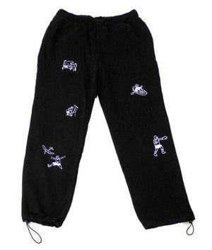 BTS Bulletproof Boy Scouts Sweatpants 01 Black L Size In the SOOP BTS ver. Character apparel [USED]