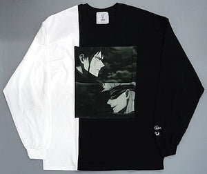 Fushiguro Megumi & Gojo Satoru KINGLY MASK Collaboration Switching Long T-shirt Black x White Black Main Free Size Jujutsu Kaisen Pop-up Shop Jujutsu College Purchasing Department Tokyo Station Branch Office Character apparel [USED]