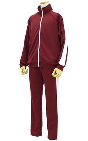 Motosu High School Jersey Setup Burgundy x White L Size Laid-Back Camp Character apparel [USED]