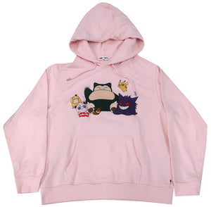 POKEMON GROUP BALLERINA UNISEX HOODIE Pink XS Size Pokemon x LEVI 'S Character apparel [USED]