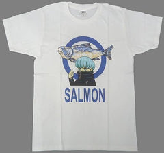 Toge Inumaki Jujutsu Kaisen Salmon T-Shirt White XL Size Campfire Limited Commemorative Project For Comics Exceeding 2 Million Copies: Crowdfunding Investment Benefits Character apparel [USED]