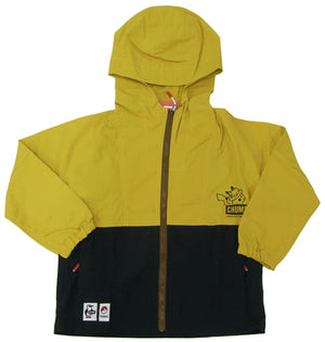 Pikachu Kids Campfield Hoodie POKEMON WITH YOUR CHUMS! Yellow x Navy 130 Size Pokemon Pokemon Center Limited Character apparel [USED]