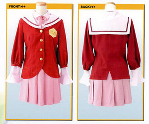 Private Maishima Gakuen High School Lady's Uniform Red x Pink M Size The World God Only Knows Character apparel [USED]