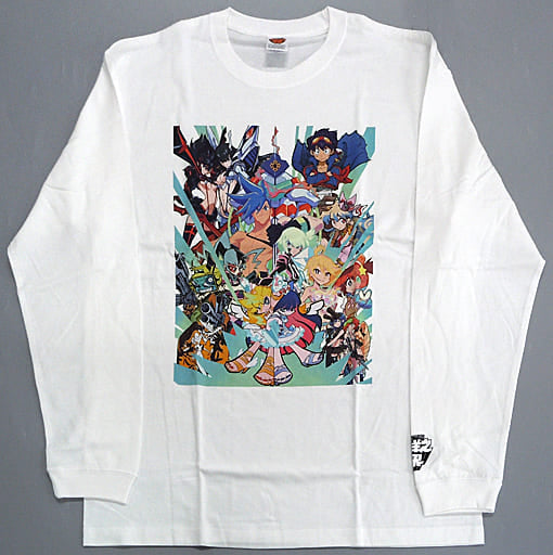 Key Visual Long T-Shirt White S Size Triggergood Smile Company Hiroyuki Imaishi's World Limited To The Man Who Created "Gurren Lagann," "Kill La Kill," And "Promare" Character apparel [USED]
