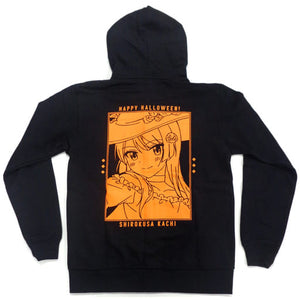 Kachi Shirokusa Newly Drawan Illustration Halloween ver. Zip Hoodie Black Men's L Size Osamake: Romcom Where The Childhood Friend Won't Lose Character apparel [USED]