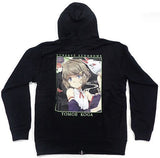 Koga Tomoe Newly Drawn Illustration Japanese Style Halloween ver. Zip hoodie Black Men's L Size Rascal Does Not Dream of Bunny Girl Senpai Character apparel [USED]