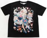 Shirakami Fubuki Vtuber Hololive Birthday Full Graphic T-Shirt Black Free Size Congratulations!! Fubuki Birthday Party.2019 Limited Character apparel [USED]