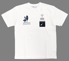 Hoshimachi Suisei Vtuber Hololive X Converse Tokyo T-shirt White Free Size Character apparel [USED]