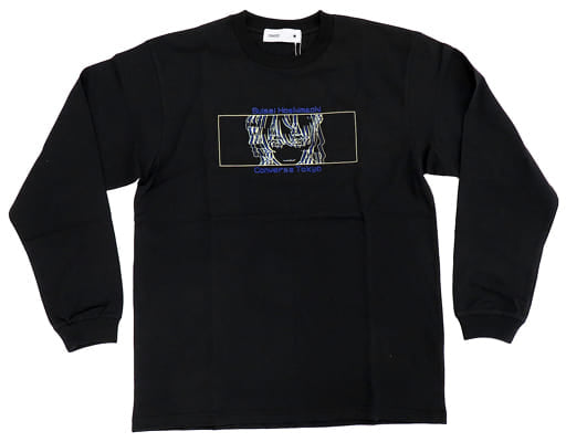Hoshimachi Suisei Vtuber Hololive X Converse Tokyo Long T-Shirt Black Free Size Character apparel [USED]