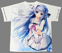 Haruka Kousaka 9 -Nine- Full Graphic T-Shirt White Free Size Akiba Pop Festival 2020 in Summer Limited Character apparel [USED]
