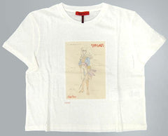 Oscar Francois de Jarjeyes The Rose of Versailles X Max & Co. Lady Oscar Sketch T-Shirt White Size: L Character apparel [USED]