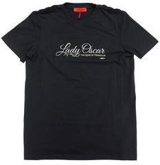 Oscar Francois de Jarjeyes The Rose of Versailles X Max & Co. Lady Oscar Embroidered T-Shirt Black Size: L Character apparel [USED]