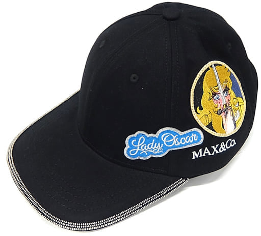 Oscar Francois de Jarjeyes The Rose of Versailles X Max & Co. Lady Oscar Baseball Cap Black Cap/Hat [USED]