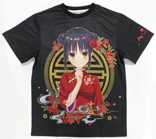 Natsume Shiki Ver.2 Cafe Stella to Shinigami no Chou Full Print T-Shirt Black Free Size C100 Limited Character apparel [USED]