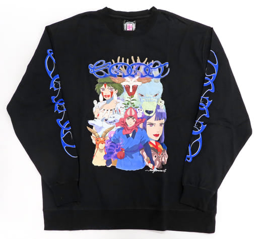 Princess Mononoke Long T-Shirt Black Blue Nancysnake Studio Ghibli X Hot Topic Apparel Collection Harajuku Collective Limited Character apparel [USED]