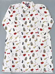 Jiji ABEchan Kiki's Delivery Service Shirt Dress White Apparel Collection Harajuku Collective Limited Character apparel [USED]