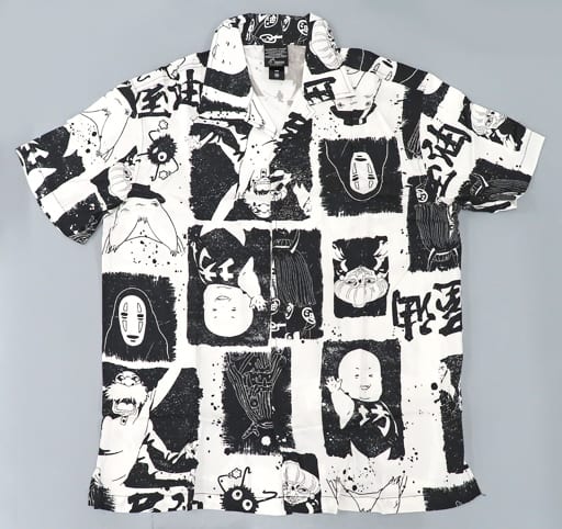 Studio Ghibli X Hot Topic Spirited Away Aop Woven Black White S Size Apparel Collection Harajuku Collective Limited Character apparel [USED]
