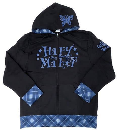 Arisu Toriumi Reprint & Improved Ver. Hapymaher Hoodie New Color Model Black Navy XL Size T-shirt [USED]