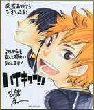 Hinata Shoyo & Kageyama Tobio Duplicate Sign Shikishi Haikyu !! Bookstore Exhibit Shikishi [USED]