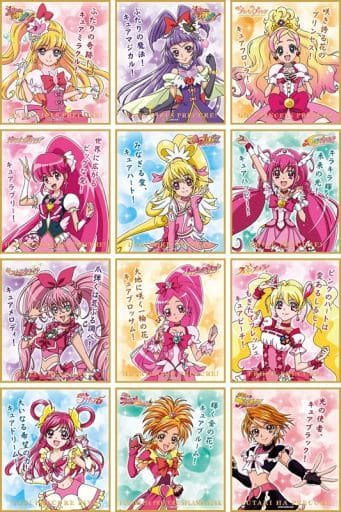 Cure Lovely, etc. Witchy PreCure! All-Star Visual Shikishi Collection All 12 Types Set Shikishi [USED]