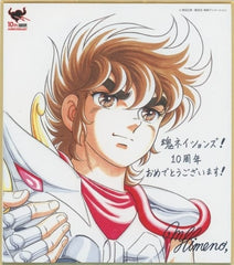 Pegasus Seiya Saint Seiya Mini Shikishi Newly Drawn By Gorgeous Creators Visiting Tamashii Nation 2017 Bonus Shikishi [USED]