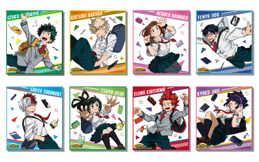 Katsuki Bakugo, etc. My Hero Academia Colorful Foil Mini Shikishi Collection All 8 Types Set Shikishi [USED]