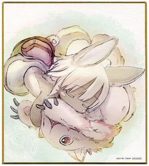 Nanachi Mitty Made in Abyss: Wandering Twilight Akihito Tsukushi Newly Drawn Mini Shikishi 1st Week Visitor Benefits Shikishi [USED]