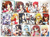 Gathering Special Square Drawing Paper Binder Set vol.2 Sengoku Koihime -Otome Kenran Sengoku Emaki- C82 Good Shikishi [USED]