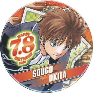 Sougo Okita Gintama Birthday Tin Badge Can Badge [USED]