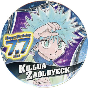 Killua Zoldyck HUNTER x HUNTER Birthday Tin Badge 2021 Can Badge [USED]