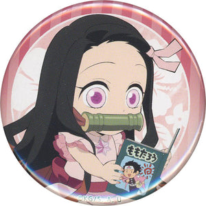 Nezuko Kamado Normal Demon Slayer: Kimetsu no Yaiba 57mm Random Tin Badge Group A ufotable cafe Limited Summer Vacation Event Can Badge [USED]