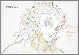 Kyojuro Rengoku Demon Slayer: Kimetsu no Yaiba the Movie: Mugen Train Original Collection Square Random Tin Badge A Ufotable Theater Limited Final Screening Commemoration ufotable Theater Merchandise Sales 3rd Edition Can Badge [USED]