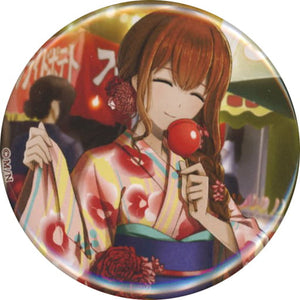 Kurisu Makise Yukata Steins;Gate Alarm Timepiece of Timed Harmony Webkuji F-8 Prize Can Badge [USED]